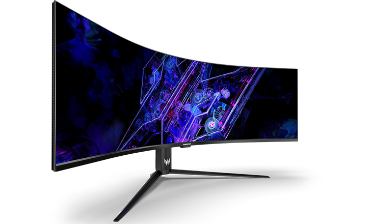 آيسر تكشف عن شاشات OLED وMiniLED منحنية لمحبي الألعاب